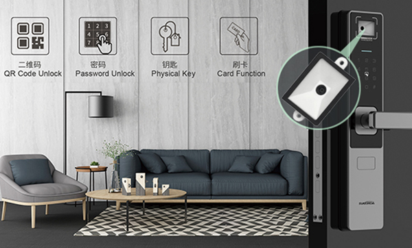 為什么現(xiàn)在的智能門鎖都在用二維碼模組？掃描識別快，安全系數(shù)高